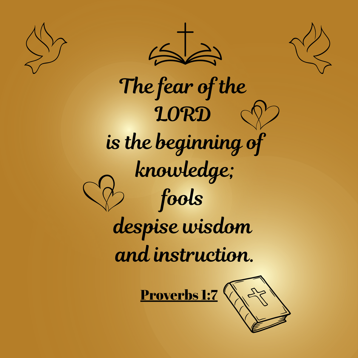 Proverbs 1:7 print