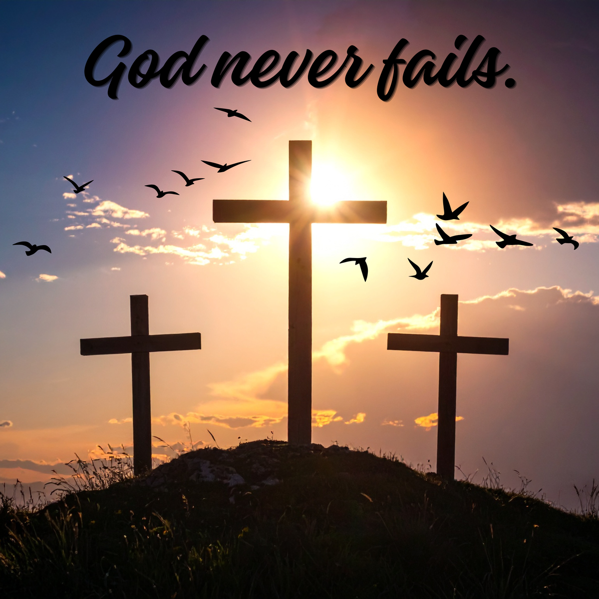 God never Fails  print