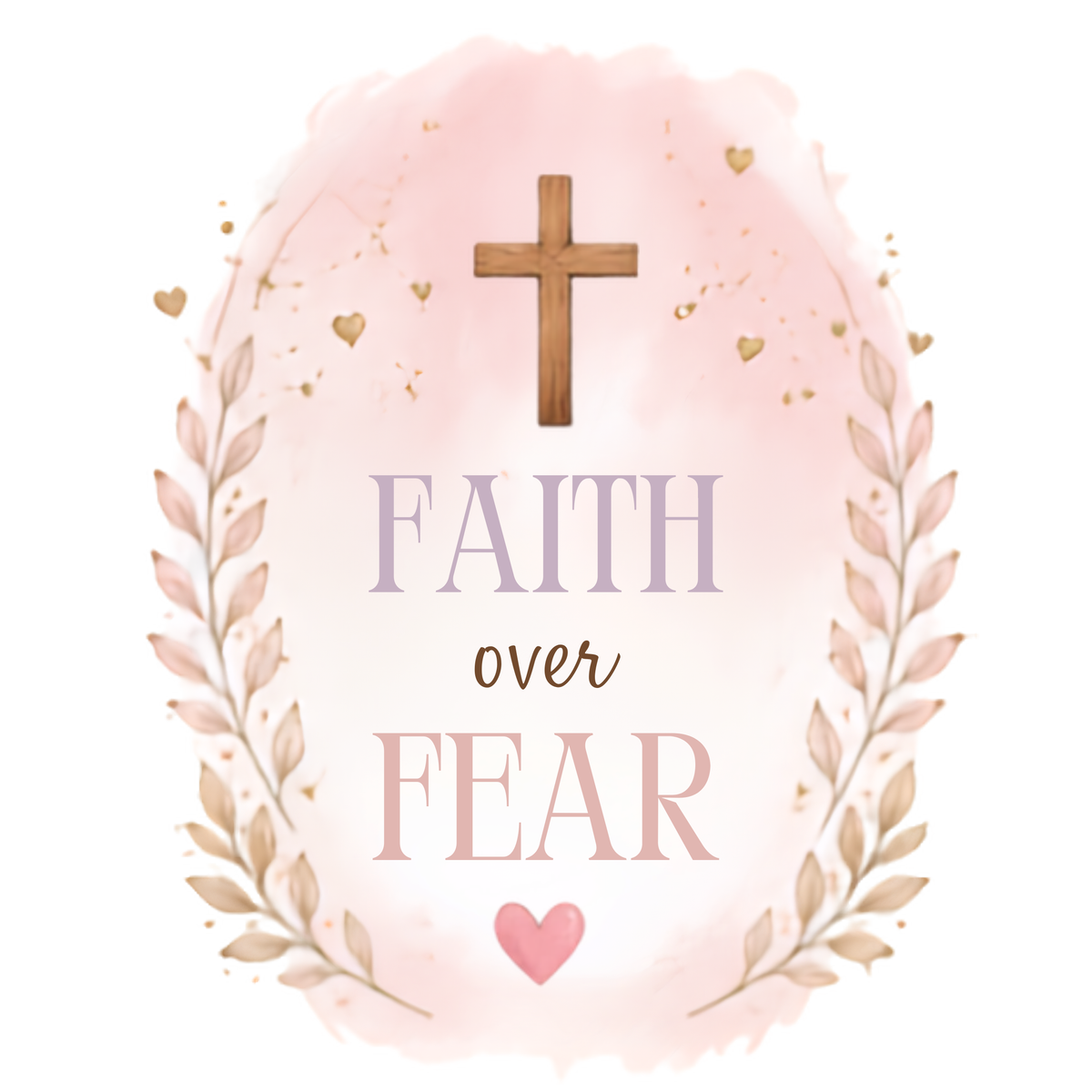 Faith over Fear print Christian faith print